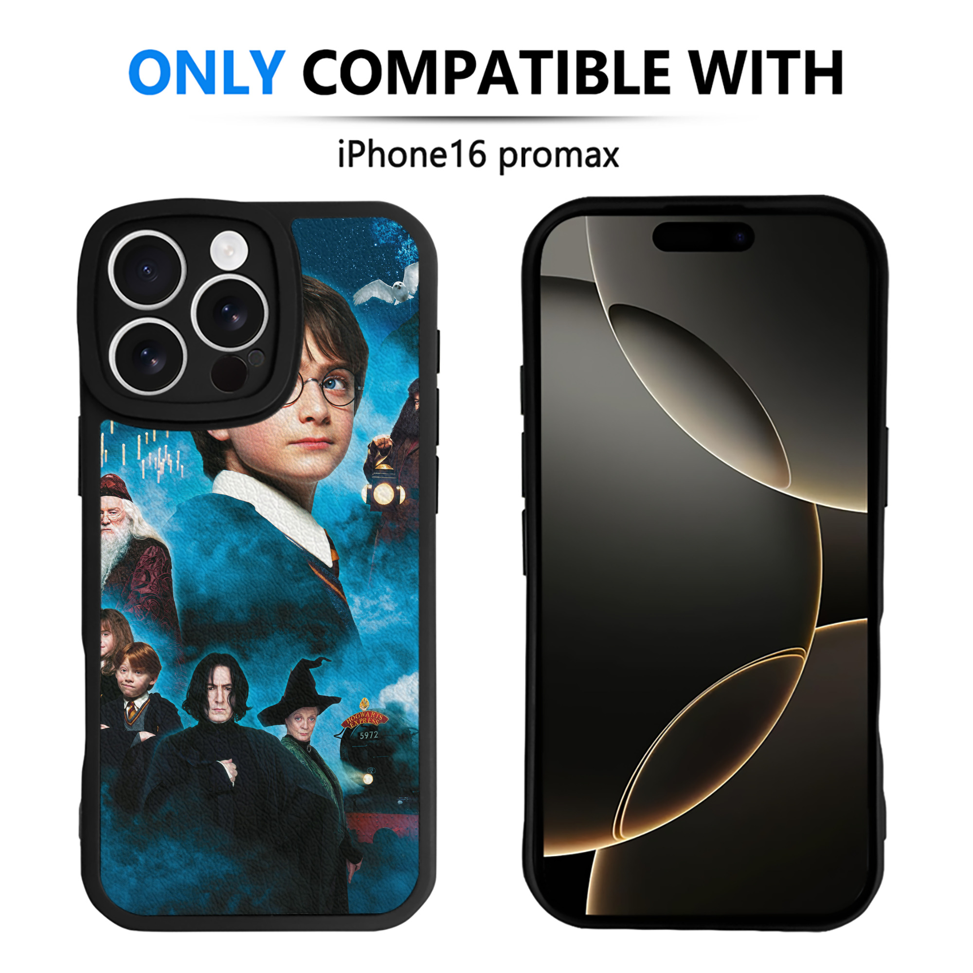 （画像用） Harry Potter ハリー・ポッターシリーズ 【iPhone 16シリーズ対応】シリコンスマホケース（レザー調） 材質：シリコン